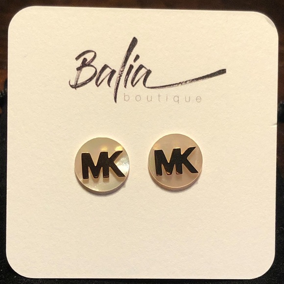 Michael Kors Mother of Pearl Stud Earrings - Picture 2 of 6